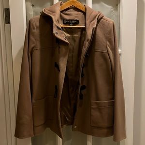 NWOT Ing Loro Piana Wool Hooded Horn Toggle Jacket 10